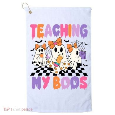 Teaching My Boos Coquette Ghost Teacher Golf Towel