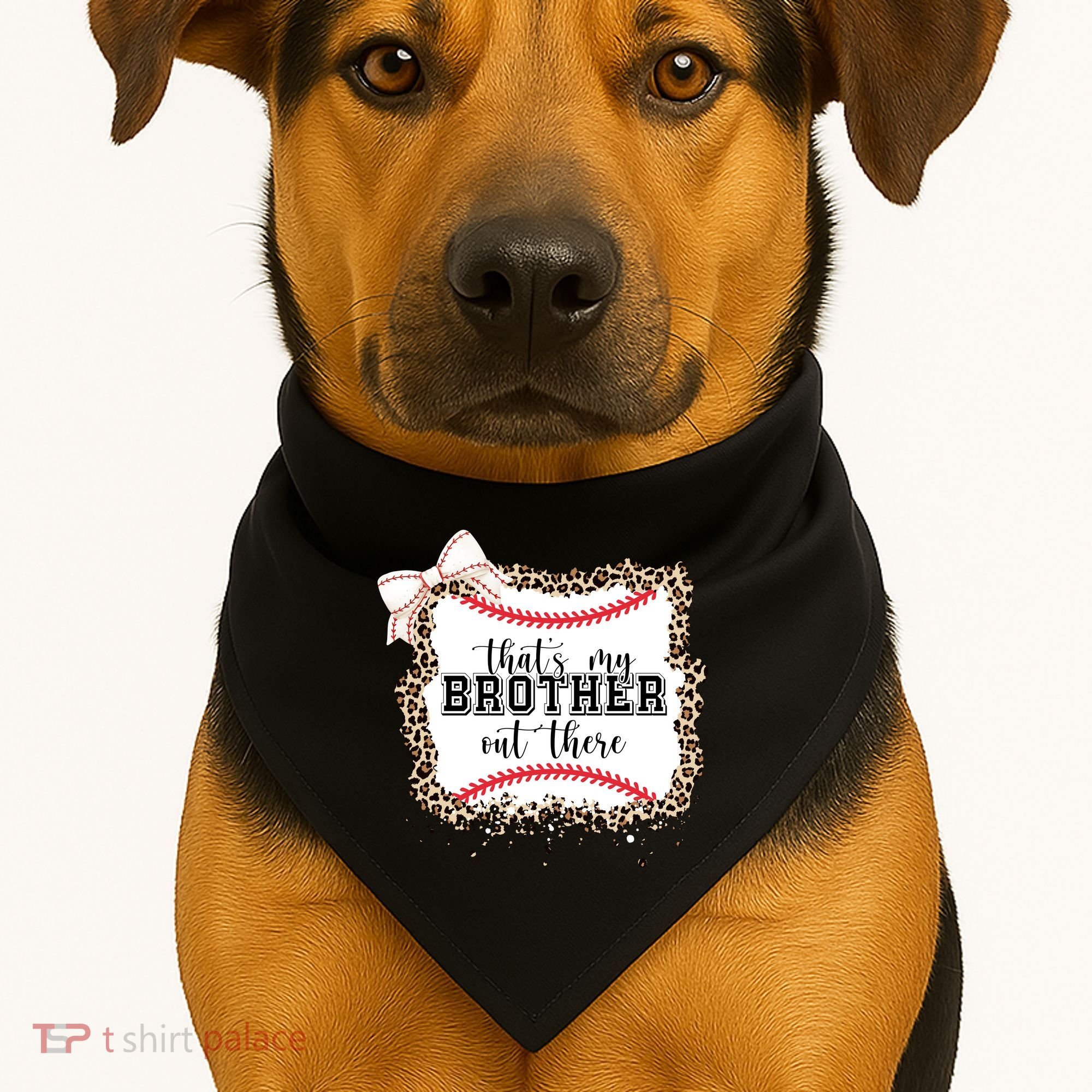 Thats My Brother Out There Cute Baseball Game Day USA-Made Doggie Bandana