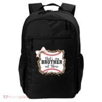 Thats My Brother Out There Cute Baseball Game Day Backpack thumb 0
