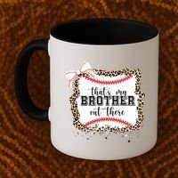 Thats My Brother Out There Cute Baseball Game Day Coffee Mug thumb 2