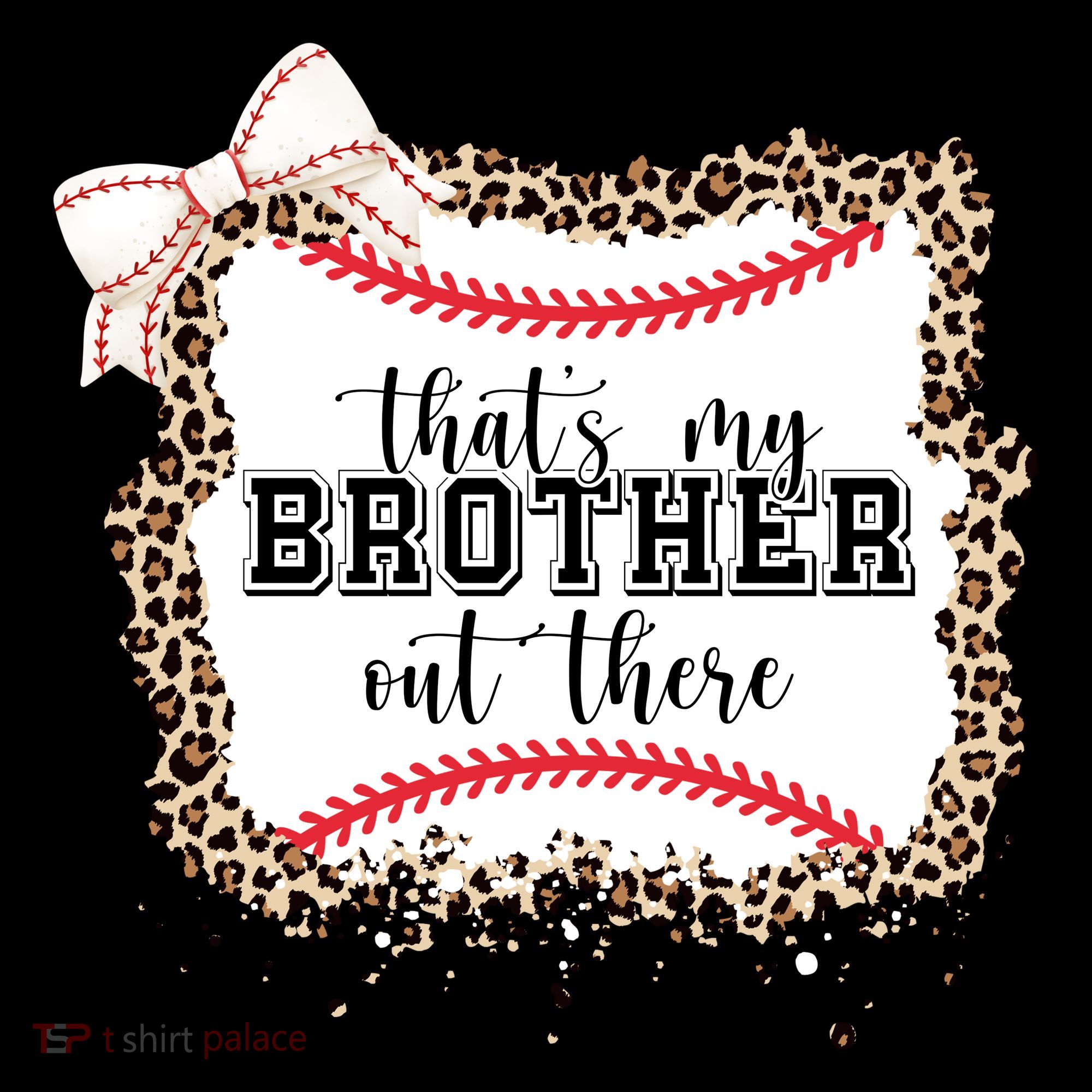 Thats My Brother Out There Cute Baseball Game Day Women's Hoodie