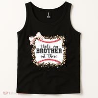 Thats My Brother Out There Cute Baseball Game Day Tank Top thumb 2