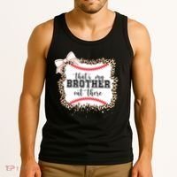 Thats My Brother Out There Cute Baseball Game Day Tank Top thumb 3