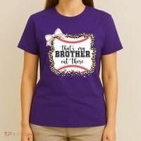 Thats My Brother Out There Cute Baseball Game Day T-Shirt thumb 4