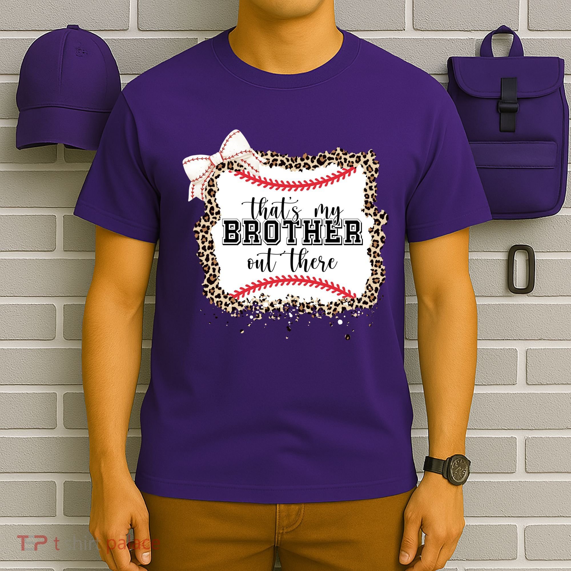 Thats My Brother Out There Cute Baseball Game Day T-Shirt