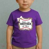 Thats My Brother Out There Cute Baseball Game Day Toddler T-Shirt thumb 2