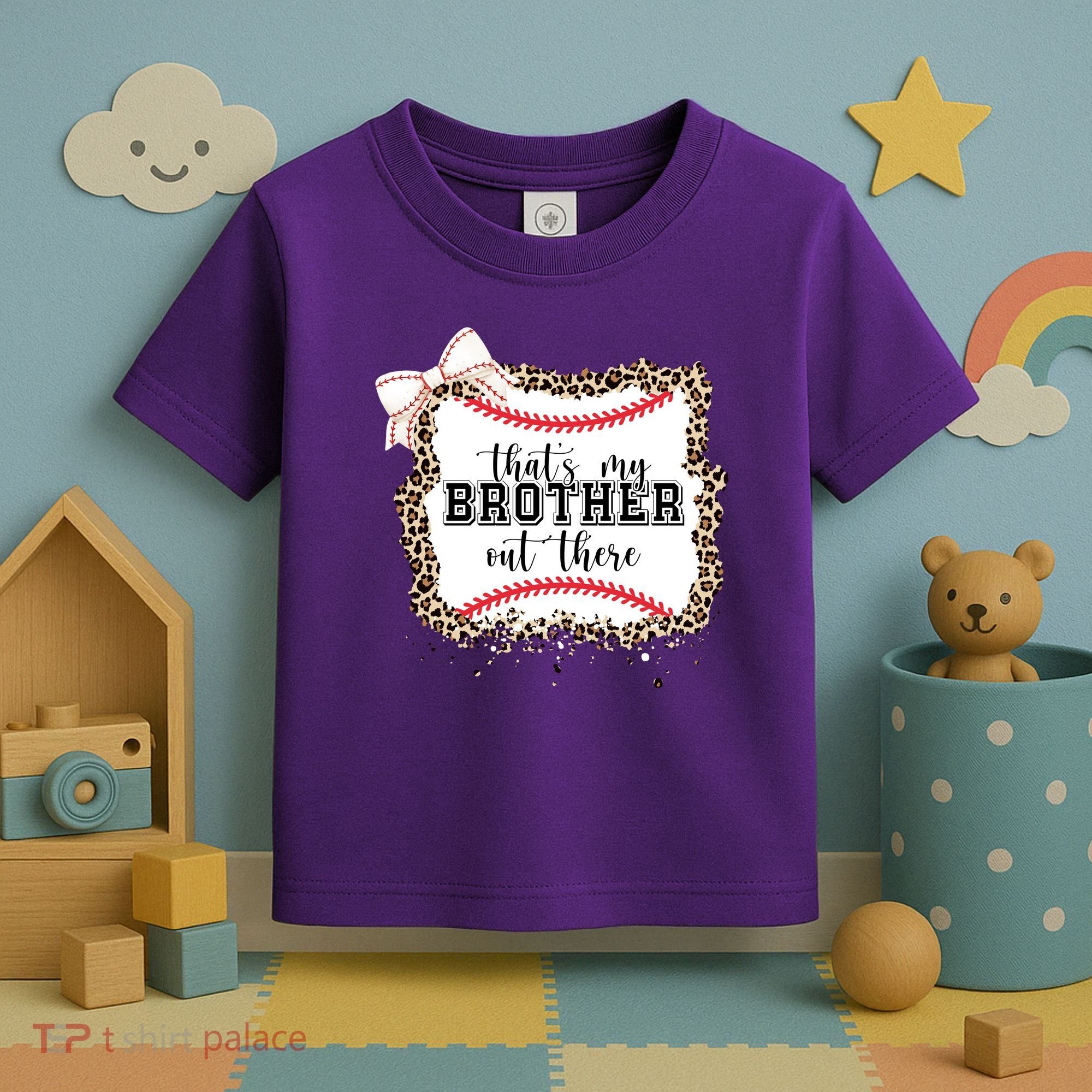 Thats My Brother Out There Cute Baseball Game Day Toddler T-Shirt