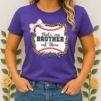 Thats My Brother Out There Cute Baseball Game Day Women's T-Shirt thumb 2