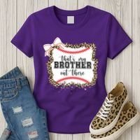 Thats My Brother Out There Cute Baseball Game Day Women's T-Shirt thumb 3