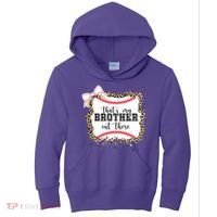 Thats My Brother Out There Cute Baseball Game Day Kids Hoodie thumb 0