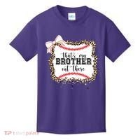 Thats My Brother Out There Cute Baseball Game Day Kids T-Shirt thumb 0