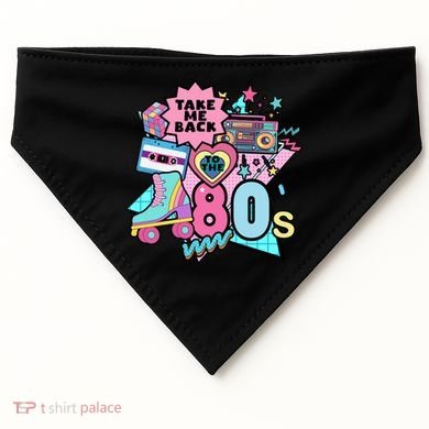 Take Me Back To The 80s Retro USA-Made Doggie Bandana
