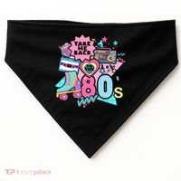 Take Me Back To The 80s Retro USA-Made Doggie Bandana thumb 0