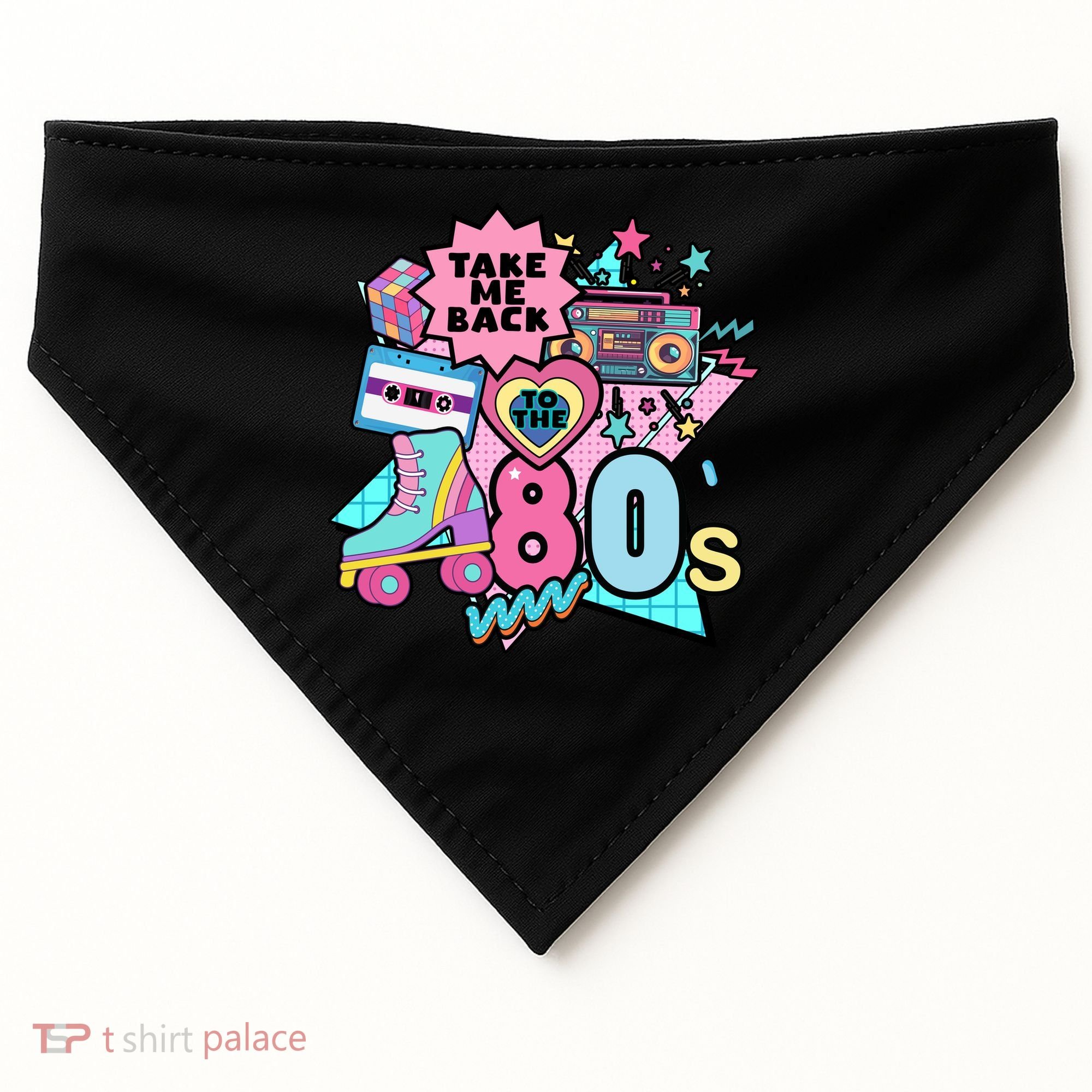 Take Me Back To The 80s Retro USA-Made Doggie Bandana