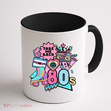 Take Me Back To The 80s Retro Coffee Mug back