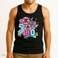 Take Me Back To The 80s Retro Tank Top thumb 3