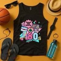 Take Me Back To The 80s Retro Tank Top thumb 4