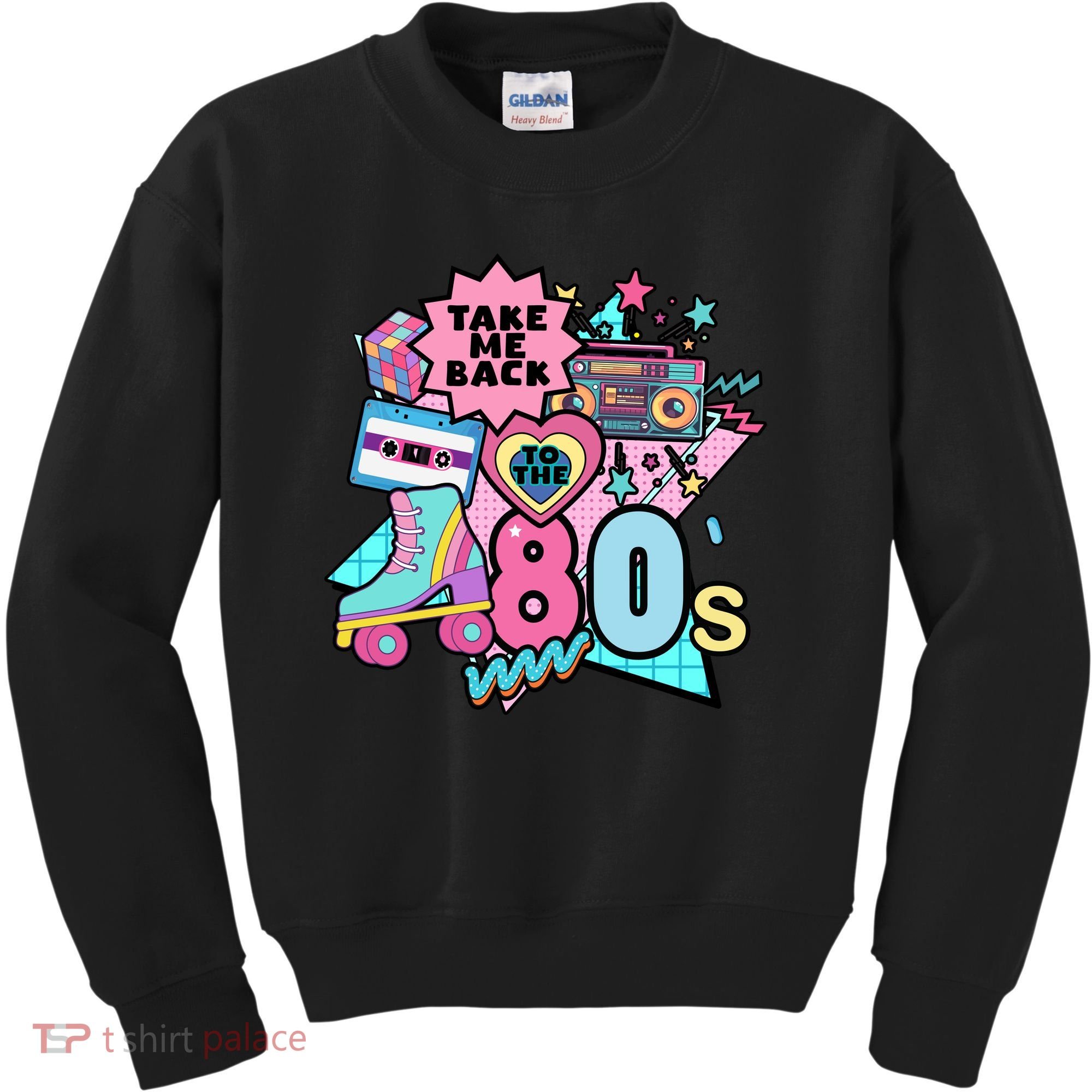 Take Me Back To The 80s Retro Kids Sweatshirt
