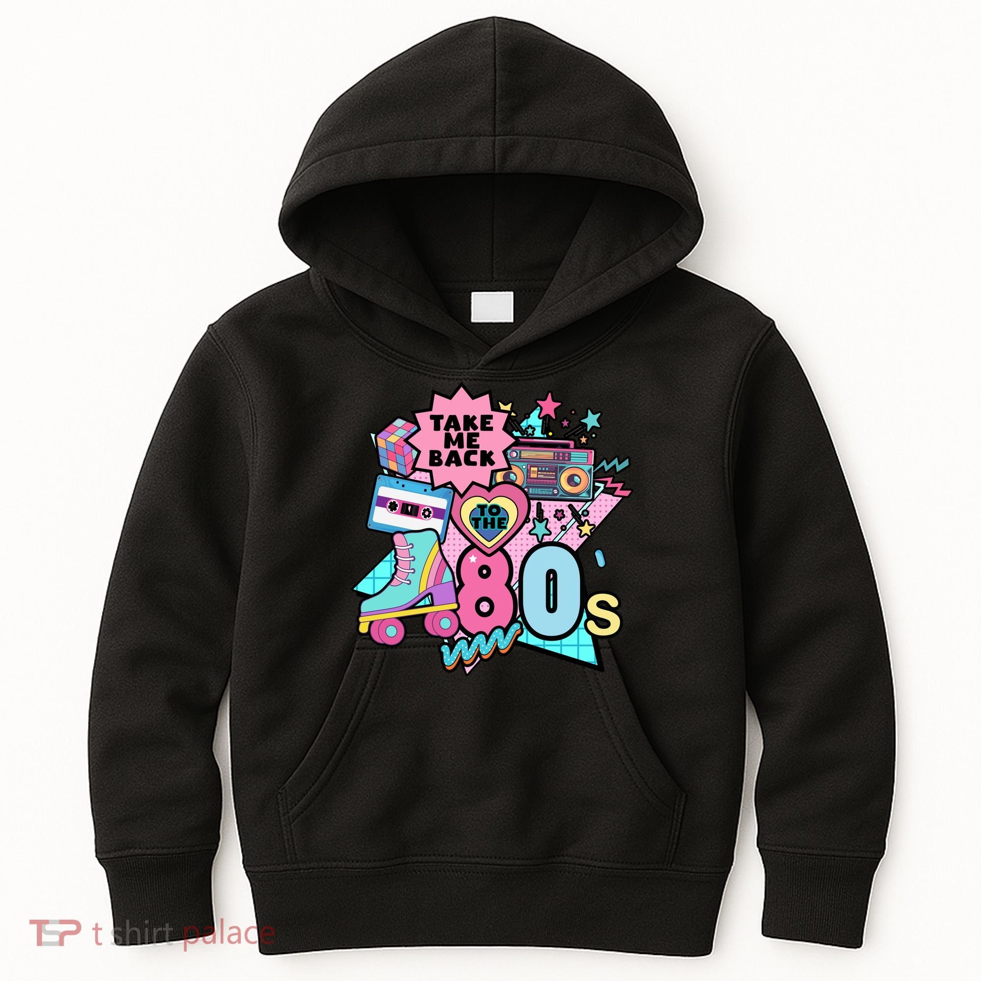 Take Me Back To The 80s Retro Kids Hoodie