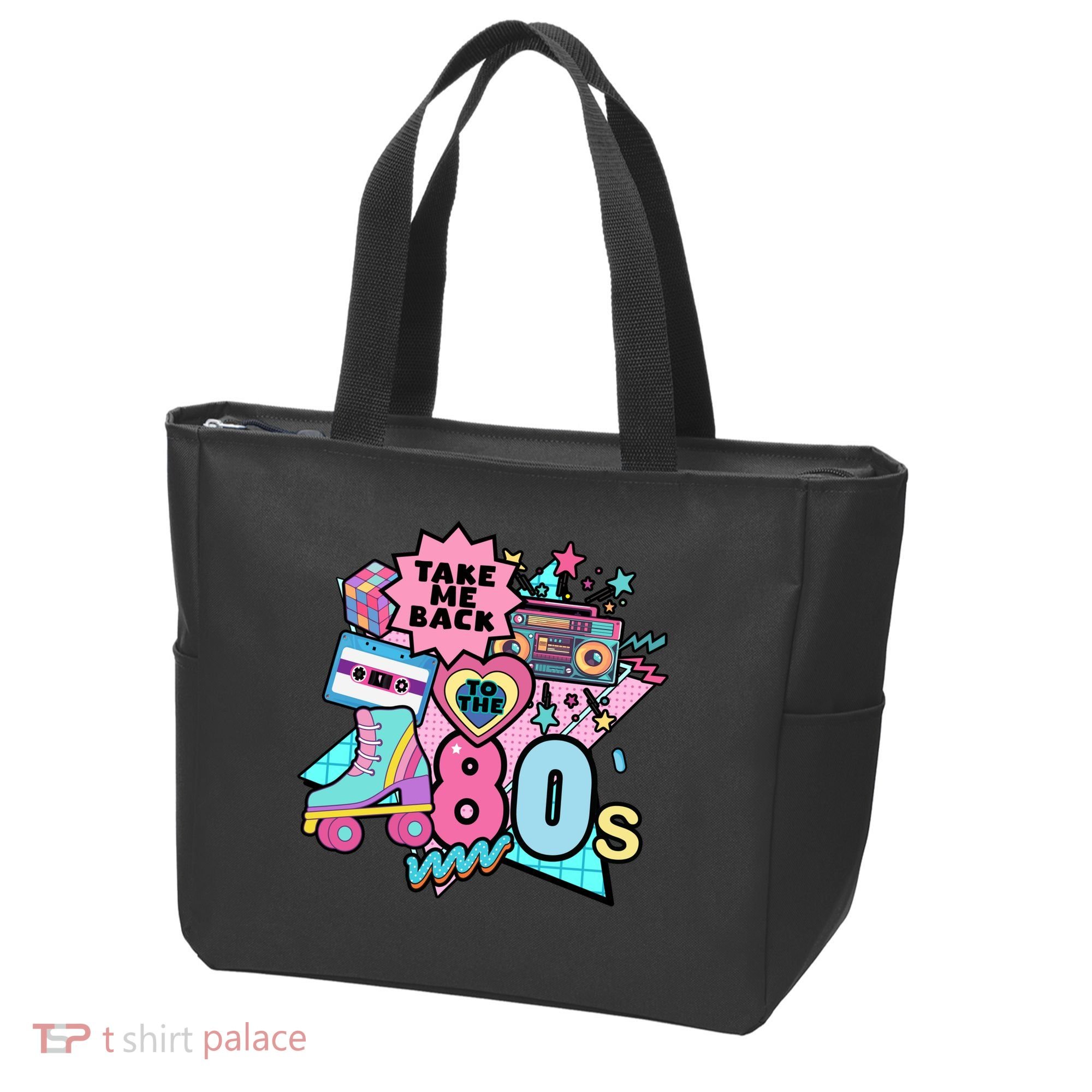 Take Me Back To The 80s Retro Tote Bag