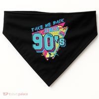 Take Me Back To The 90S Party USA-Made Doggie Bandana thumb 0