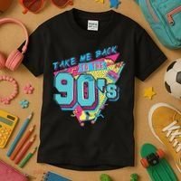 Take Me Back To The 90S Party Kids T-Shirt thumb 3