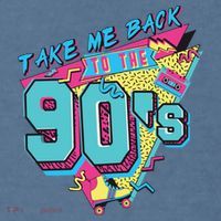 Take Me Back To The 90S Party Comfort Colors Garment-Dyed Hooded Sweatshirt thumb 2