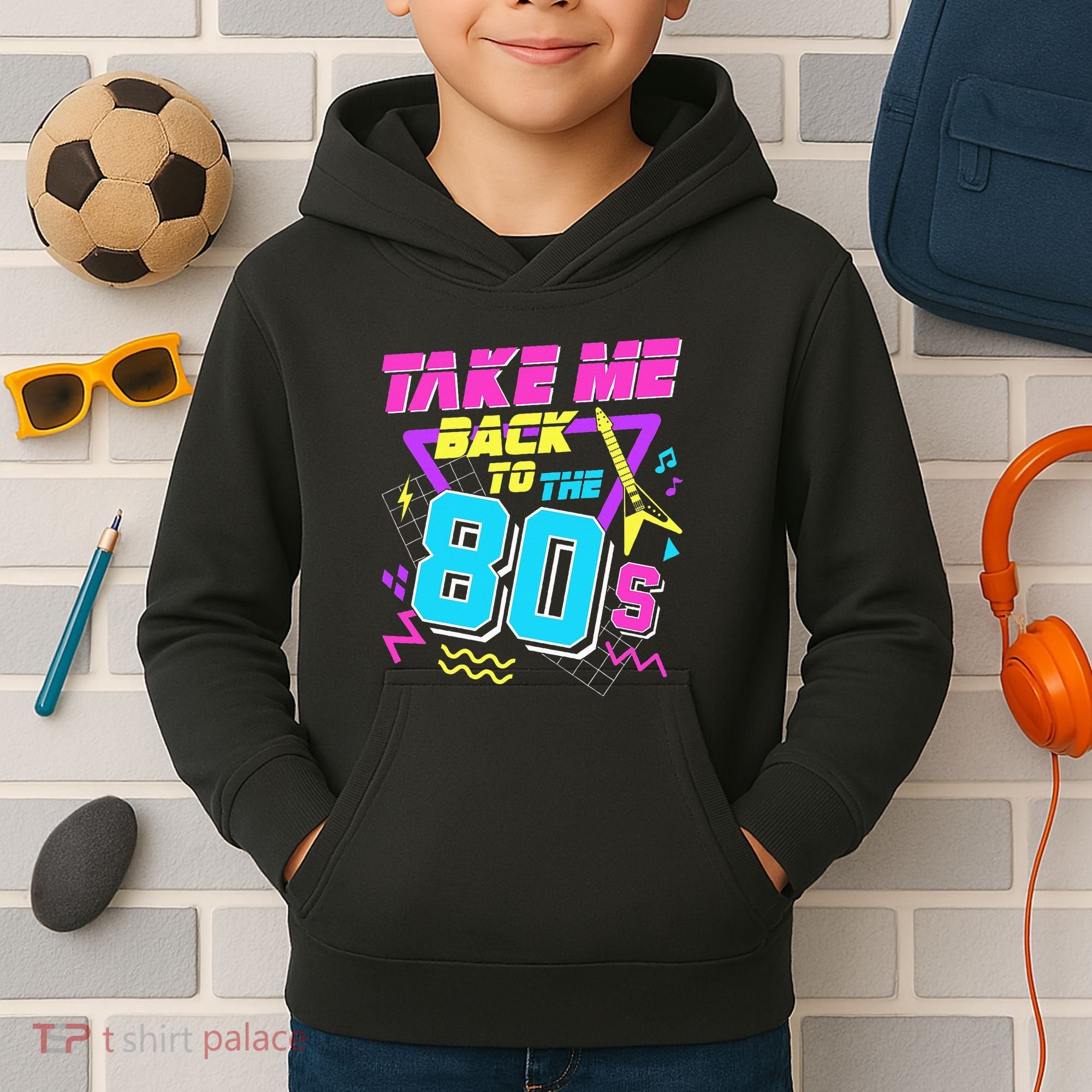 Take Me Back To The 80s Kids Hoodie