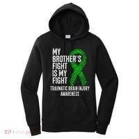 TBI My Brothers Fight Is My Fight Traumatic Brain Injury Women's Hoodie thumb 0