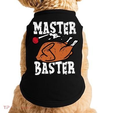 Thanksgiving Master Baster Funny Turkey Day Fall Doggie Tank