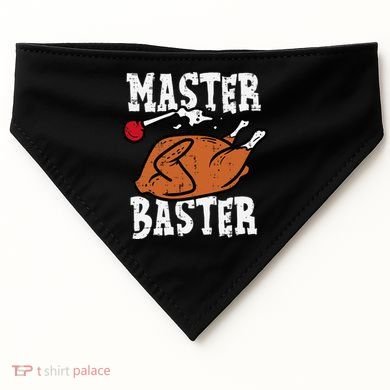Thanksgiving Master Baster Funny Turkey Day Fall USA-Made Doggie Bandana