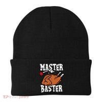 Thanksgiving Master Baster Funny Turkey Day Fall Beanie thumb 0