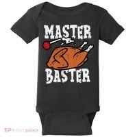 Thanksgiving Master Baster Funny Turkey Day Fall Baby Bodysuit thumb 0
