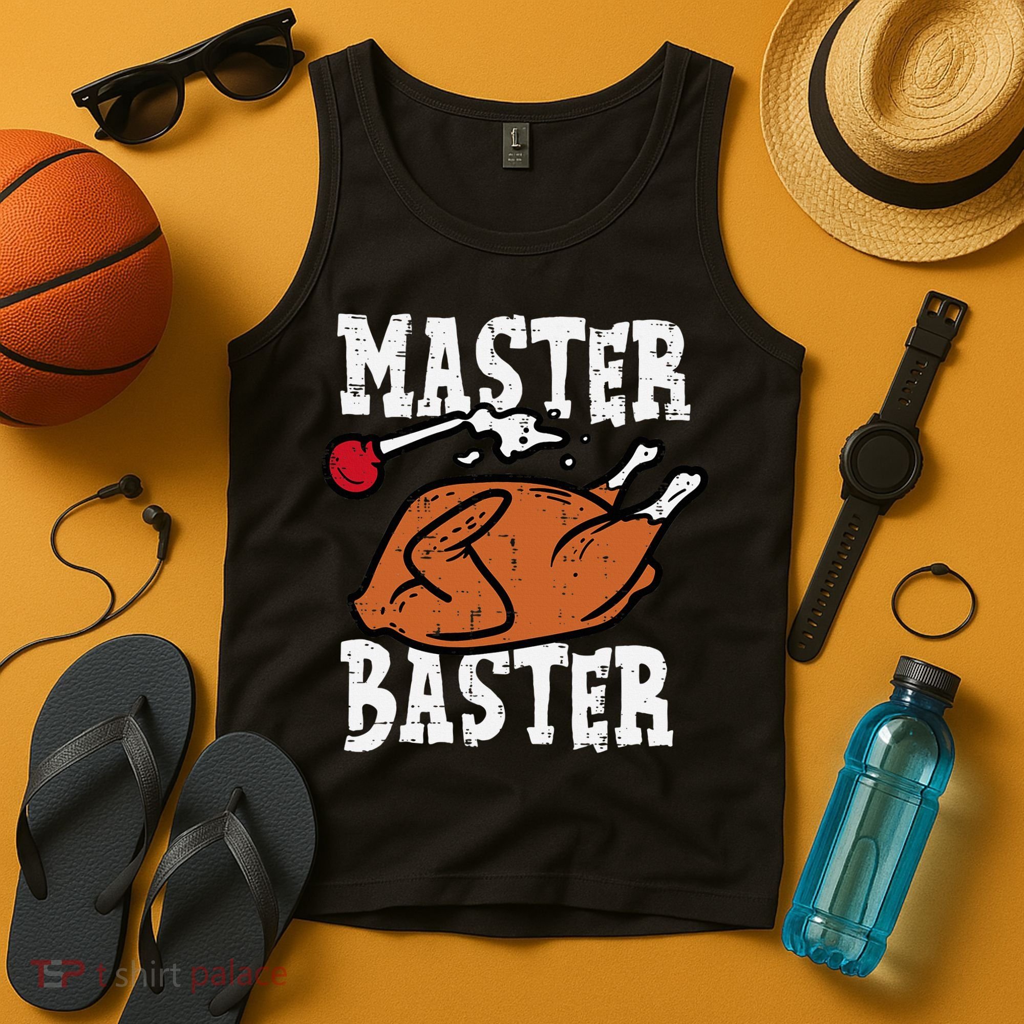 Thanksgiving Master Baster Funny Turkey Day Fall Tank Top