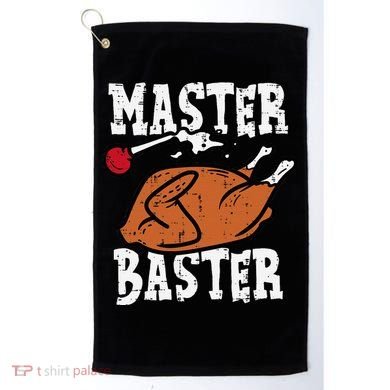 Thanksgiving Master Baster Funny Turkey Day Fall Golf Towel