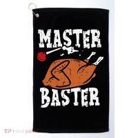 Thanksgiving Master Baster Funny Turkey Day Fall Golf Towel thumb 0