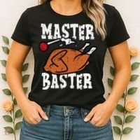 Thanksgiving Master Baster Funny Turkey Day Fall Women's T-Shirt thumb 2