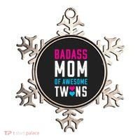 Twin Mom Badass Mom Of Twins Awesome Twins Gift Ornament thumb 0