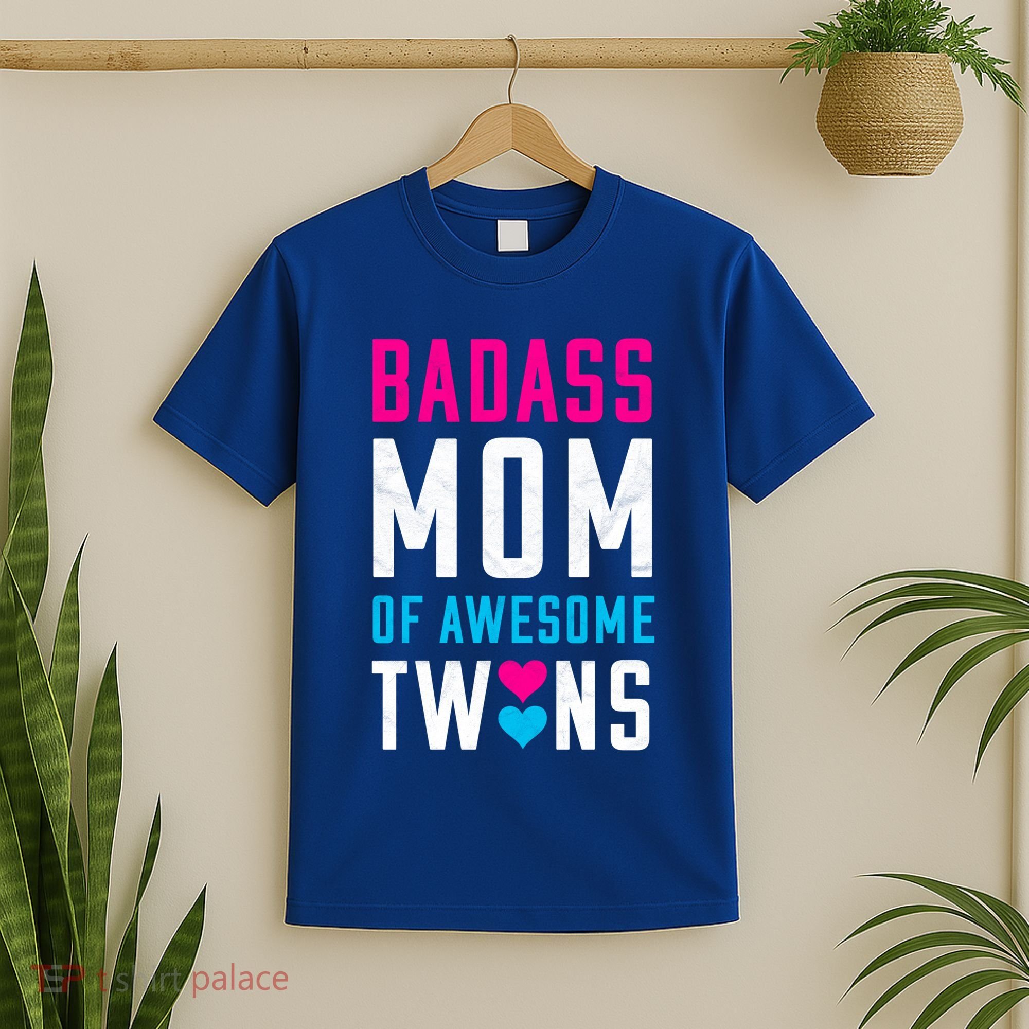 Twin Mom Badass Mom Of Twins Awesome Twins Gift T-Shirt