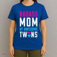 Twin Mom Badass Mom Of Twins Awesome Twins Gift T-Shirt thumb 4