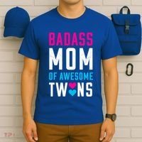 Twin Mom Badass Mom Of Twins Awesome Twins Gift T-Shirt thumb 6