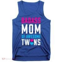 Twin Mom Badass Mom Of Twins Awesome Twins Gift Tank Top thumb 0