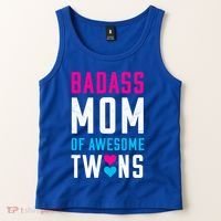 Twin Mom Badass Mom Of Twins Awesome Twins Gift Tank Top thumb 2