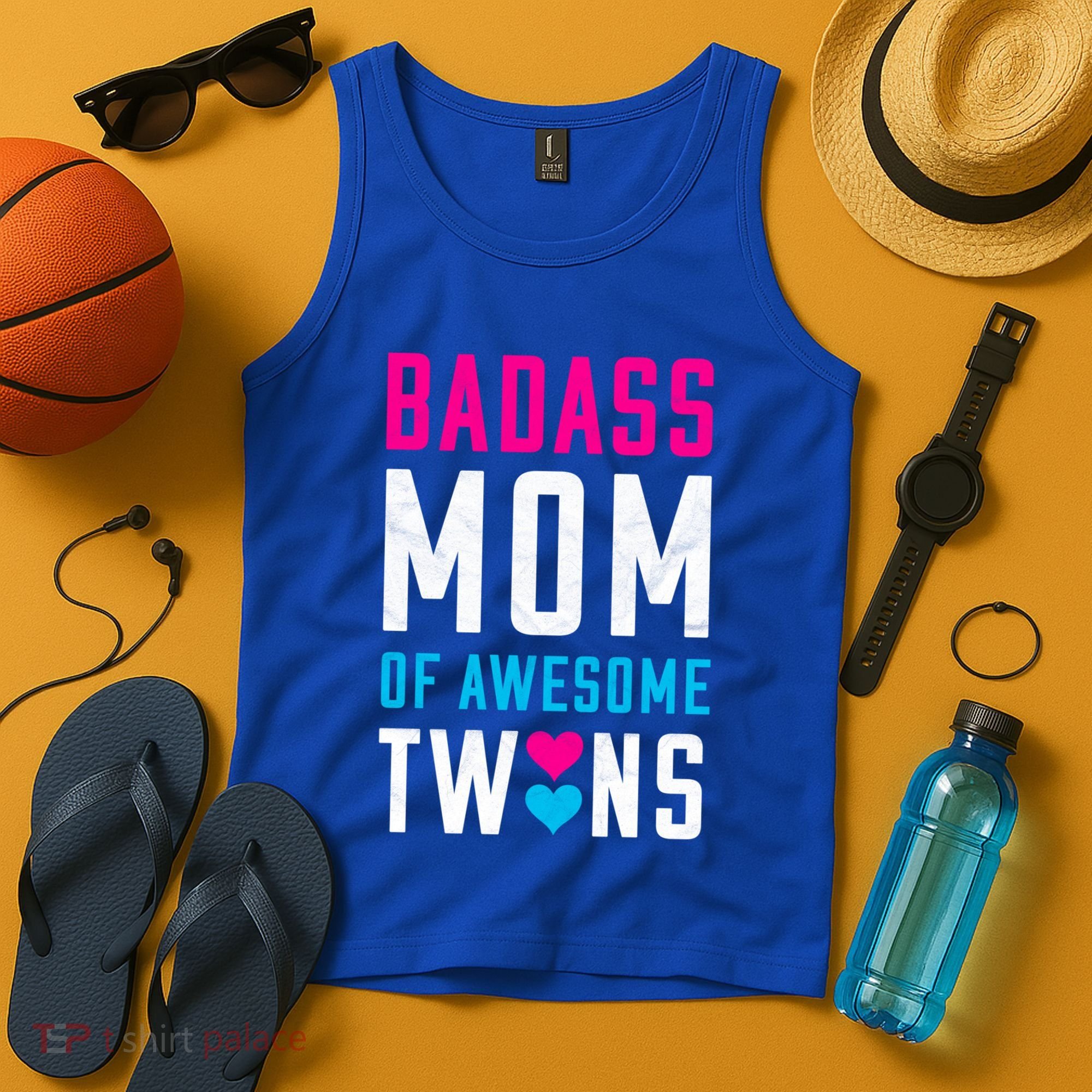 Twin Mom Badass Mom Of Twins Awesome Twins Gift Tank Top