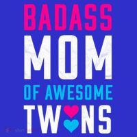 Twin Mom Badass Mom Of Twins Awesome Twins Gift Tank Top thumb 6