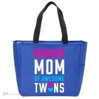 Twin Mom Badass Mom Of Twins Awesome Twins Gift Tote Bag thumb 0