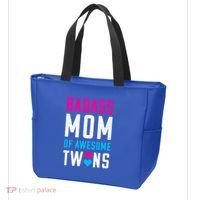 Twin Mom Badass Mom Of Twins Awesome Twins Gift Tote Bag thumb 3