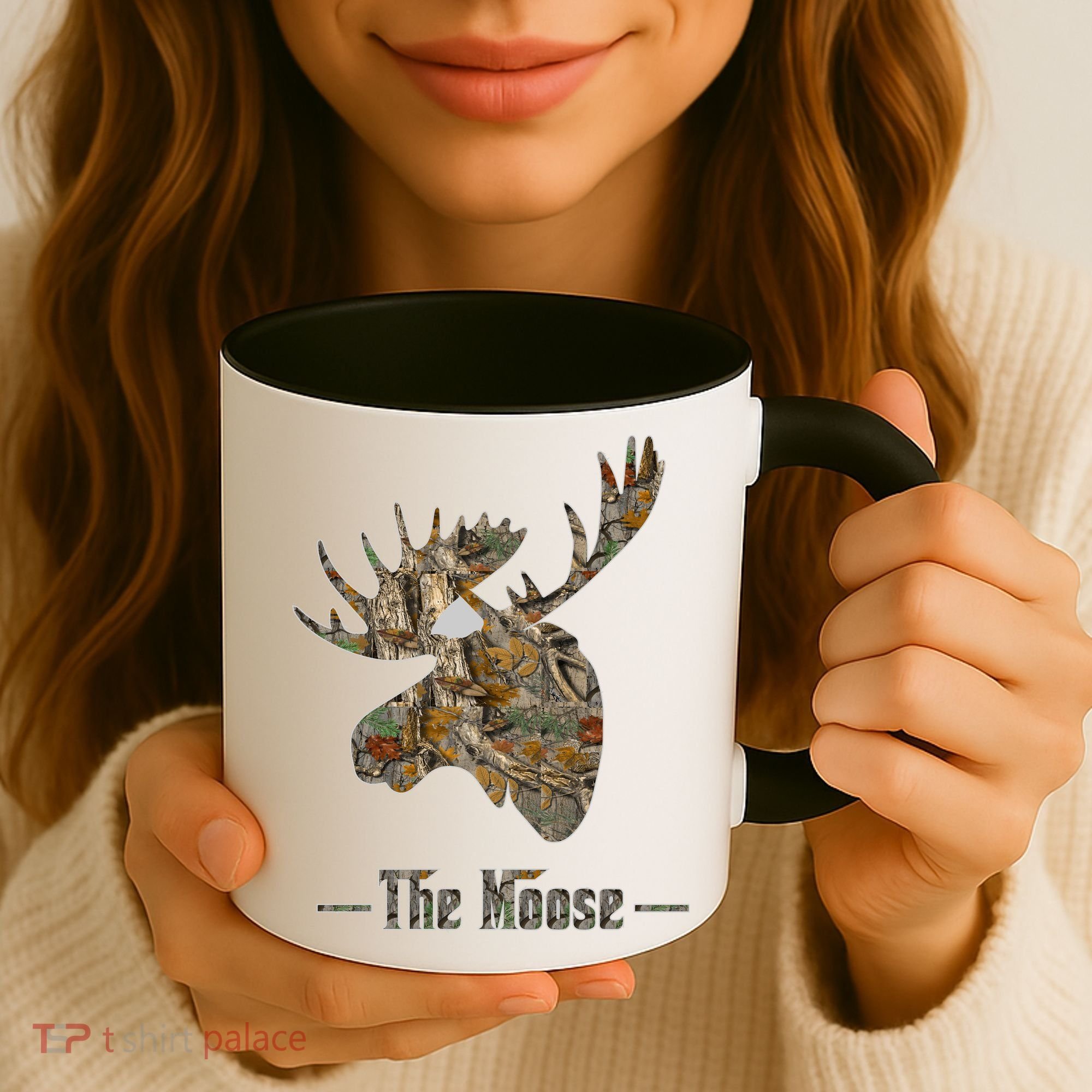 The Moose Camouflage Coffee Mug