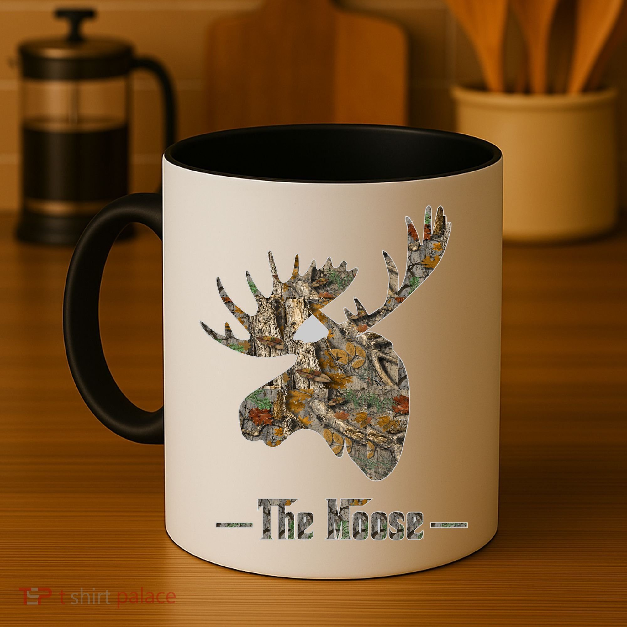 The Moose Camouflage Coffee Mug