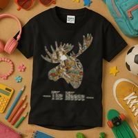 The Moose Camouflage Kids T-Shirt thumb 3